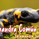 Salamandra fastuosa o común mascota nueva